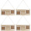 4 Sets Mutter Bilderrahmen Selbermachen Mit Seil Und Herz 6