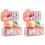 2 Sets Kinder Küchen Spielzeug Mit Besteck Simulation Pink 2
