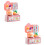 2 Sets Kinder Küchen Spielzeug Mit Besteck Simulation Pink 6