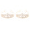 2Stück Diadem Kopfschmuck Gold 2