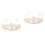 2Stück Diadem Kopfschmuck Gold 4