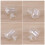 4Pcs Acrylic Feeding Cup Clear For Fish Shrimp Size M 9
