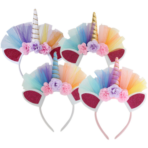 20 Einhorn Stirnband Für Kinderparty 2