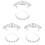 6 Brautkopfschmuck Krone Mit Haarperlen Und 2