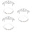 6 Brautkopfschmuck Krone Mit Haarperlen Und 7