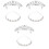 6 Brautkopfschmuck Krone Mit Haarperlen Und 3