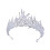 4 Silberne Kristallperlen Tiara Brautaccessoire 1