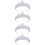 4 Silberne Kristallperlen Tiara Brautaccessoire 9