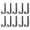 30 . J-Förmige Kleiderhaken Eisen Mit 1