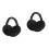 2Pcs Foldable Earmuffs Unisex Winter Ear Warmers Black 6