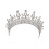 3Stk Barock Tiara Braut Kopfschmuck Silber 1
