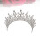 3Stk Barock Tiara Braut Kopfschmuck Silber 10
