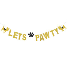 3 Teile Lets Pawty Banner Für Tierparty Zubehör