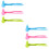 6 Pcs Children Clips Outdoor Mixed Color 7