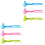 6 Pcs Children Clips Outdoor Mixed Color 4