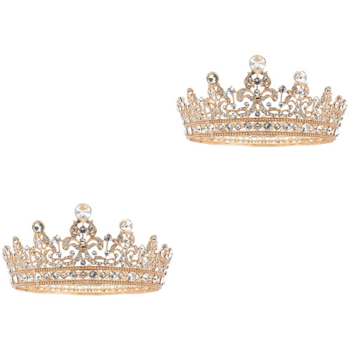 2Stk Barock Haarkrone Tiara Brautkrone Für 2