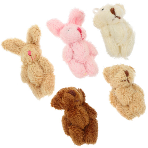 15 Pièces Maison De Peluche Miniature Figurines Ours 2