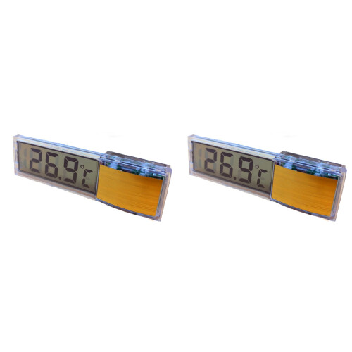 2Stk Mini LCD Digital Aquariumthermometer Für Aquarium 1