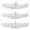 3St Crystal Pearl Blumenkronen Tiara 8