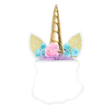 2Stk. Einhorn Kopfschmuck Haarblumen Kopfbedeckung Für Party