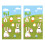 2 Pcs Easter Toss Game Flag With Bunny Pattern Hanging Sandbag Flag 2