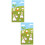 2 Pcs Easter Toss Game Flag With Bunny Pattern Hanging Sandbag Flag 7