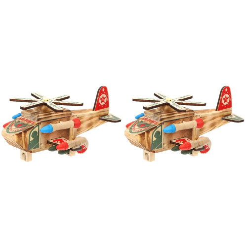 2 Pcs Avião Artesanato Casa Escritório 1