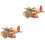 2 Pcs Avião Artesanato Casa Escritório 3