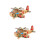 2 Pcs Avião Artesanato Casa Escritório 7