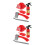 10St Brandweerman Accessoires Rood Kinderspeelgoed Set 5