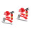 10St Brandweerman Accessoires Rood Kinderspeelgoed Set 4