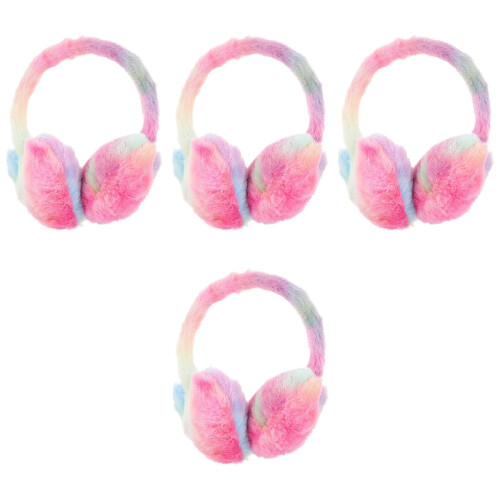 4 Unidades Inverno Com Auricular Forrado Pelúcia 2