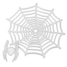 4 Stuks Halloween Snijmalen Spinneweb Sjabloon Embossing