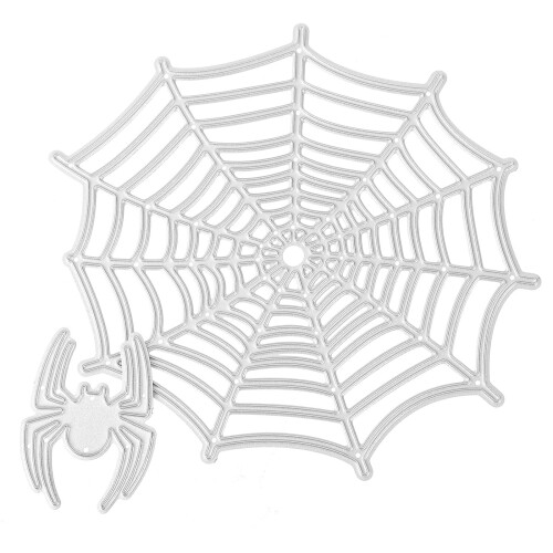 4 Stuks Halloween Snijmalen Spinneweb Sjabloon Embossing