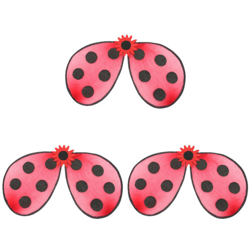 3Pcs Asas De Ladybug Para Acessórios Roupa De 1