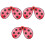3Pcs Asas De Ladybug Para Acessórios Roupa De 3