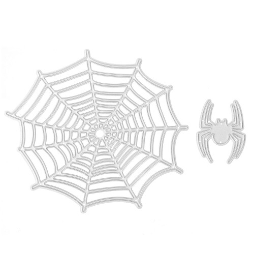 4 Stuks Halloween Snijmalen Spinneweb Sjabloon Embossing 1