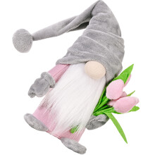 2 Unidades Tulipa Gnome Decoração Festiva Dia Das Mães