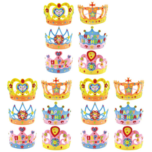 18Conjuntos Chapéu Coroa Para Aniversário 2