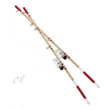 4 Pcs Miniature Fishing Rod Model Decorative House Ornament Photo Prop