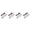 4Pcs Led Subaquático Impermeável Aço Inoxidável 4