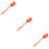 3Pcs Red Silicone Cake Spatula Set Wooden Handle Christmas Baking Tool 9