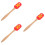 3Pcs Red Silicone Cake Spatula Set Wooden Handle Christmas Baking Tool 7