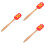 3Pcs Red Silicone Cake Spatula Set Wooden Handle Christmas Baking Tool 6