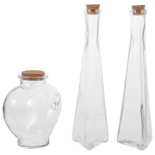 6 Transparente Wunschflasche Mit Set