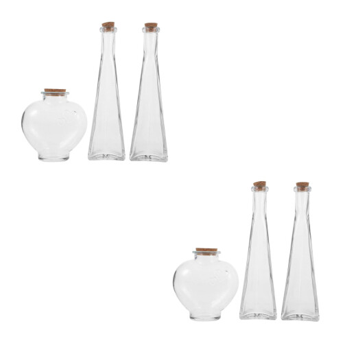 6 Transparente Wunschflasche Mit Set 1