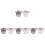8Stk Weihnachtsbart Santa Kunstbart Rot Cosplay Accessoire 3