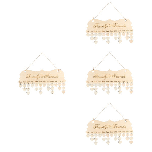 4Pcs De Lembrete De Calendário Para Parede 2