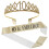 3 Sets Kroon Haarkam En Lint Hoofdaccessoire 2