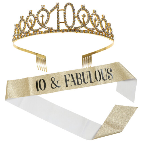3 Sets Kroon Haarkam En Lint Hoofdaccessoire 1